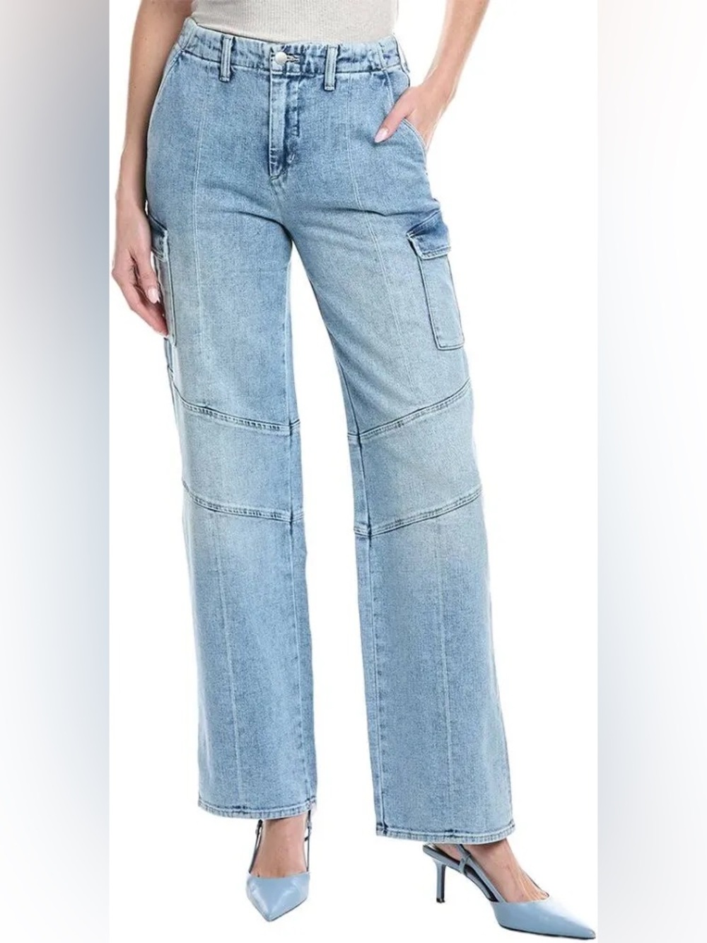 L'Agence Brooklyn High Rise Wide Leg Utility Jeans